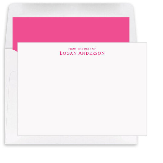 Stacked Serif Text Flat Note Cards
